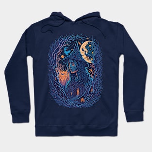 Pretty Witch in the Woods - in the Forest Hoodie